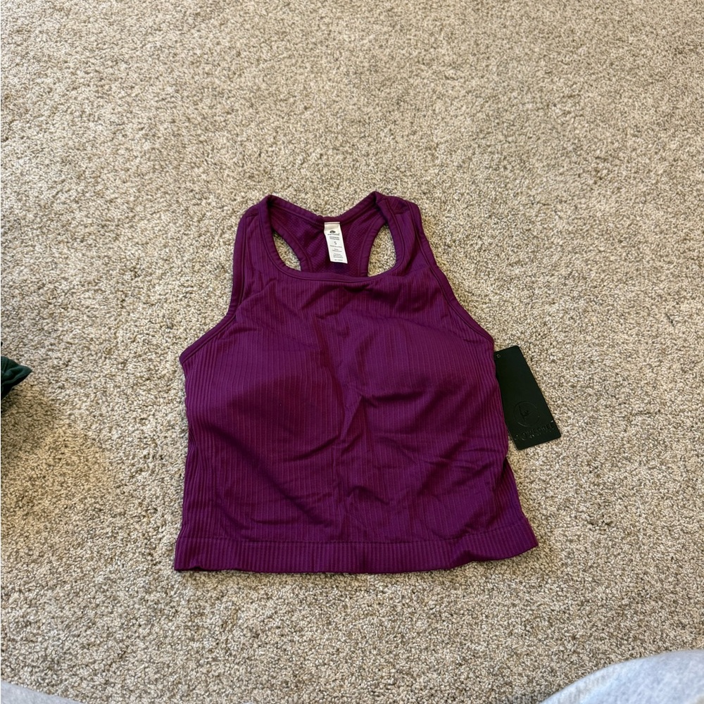 90 Degree By Reflex Purple Tank Top